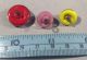 Mixed Of Nine Vintage Paperweight Glass Goldstone Fleck Bubbles Buttons 2 Buttons photo 4