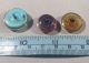 Mixed Of Nine Vintage Paperweight Glass Goldstone Fleck Bubbles Buttons 2 Buttons photo 6