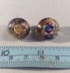 Vintage Paperweight Glass Swirl Back Goldstone Fleck Shank Buttons Buttons photo 3