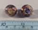 Vintage Paperweight Glass Swirl Back Goldstone Fleck Shank Buttons Buttons photo 4