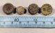 11 Assorted Metal & Fabric Antique Perfume Buttons Buttons photo 5