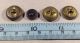 11 Assorted Metal & Fabric Antique Perfume Buttons Buttons photo 6