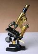 Bausch & Lomb Antique Brass Continental Microscope Model 