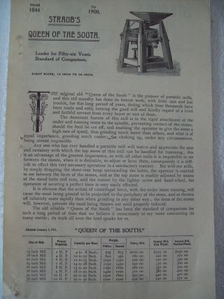Straub ' S 1844 - 1900 Grinding Mills 