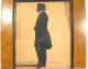 Antique Painted Full Length Silhouette Of A Gentleman With Gold Highlights Primitives photo 10