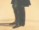 Antique Painted Full Length Silhouette Of A Gentleman With Gold Highlights Primitives photo 4