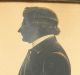 Antique Painted Full Length Silhouette Of A Gentleman With Gold Highlights Primitives photo 6