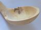 Vintage Primitive Old? Antique Handmade Wooden Wood Bowl Ladle Spoon Duck Head Primitives photo 2