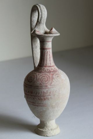 Ancient Greek Pottery Canosan Oniochoe 4th Bc Wine Jug photo