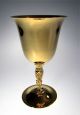 23kt Gold Electroplated Wine Glasses 4 Floral Scroll International Silver Co. Cups & Goblets photo 1