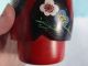 Vintage Japanese Handpainted Kokeshi Doll - Large Red Floral Kimono Other photo 4