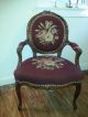 Antique Victorian Needlepoint Chair Walnut Rose Carvings Pick Up In Nyc Or Pa 1800-1899 photo 2