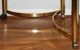 Vintage Mid Century Hollywood Baughman Style Brass & Glass Rolling Corner Table Post-1950 photo 9