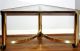 Vintage Mid Century Hollywood Baughman Style Brass & Glass Rolling Corner Table Post-1950 photo 7