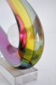 Archimede Seguso Vtg Mid Century Modern Sommerso Glass Sculpture Italy Venini Mid-Century Modernism photo 7