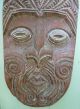 Pacific Rim Wood Carving Folk Art / Portrait / Large Wooden Wall Hanging Pacific Islands & Oceania photo 1