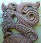Pacific Rim Wood Carving Folk Art / Portrait / Large Wooden Wall Hanging Pacific Islands & Oceania photo 2