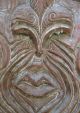 Pacific Rim Wood Carving Folk Art / Portrait / Large Wooden Wall Hanging Pacific Islands & Oceania photo 8