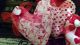 Primitive Valentine Fabric Heart Ornies Wreath Bowl Filler Decorations Primitives photo 4