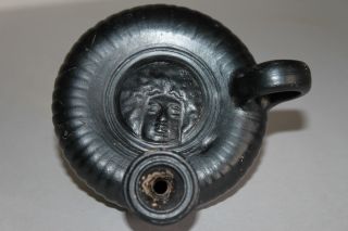 Ancient Greek Pottery Guttus Oil Lamp Filler 4th Century Bc photo