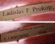 Ladislav Prokop Old Labeled Master Violin Antique 4/4 String photo 1