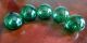 5 Forest Green Hand Blown Antique Glass Bouys Fishing Nets & Floats photo 1