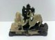 Chinese Soapstone Elders And Deer Carving Other photo 3