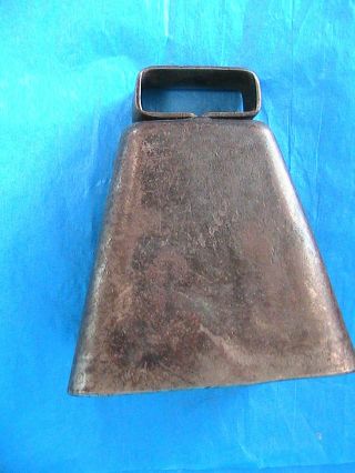 Vintage,  Antique,  Primitive Cow Bell Heavy Metal Steel,  1940 - 1950 ' S,  Solid photo
