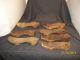 Antique Primitive Of 7 Wooden Shoe Molds Home Decor Display Primitives photo 2