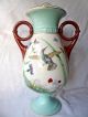 Large Antique Hand Painted Porcelain Urn Aesthetic Movement Hummingbird Vase Vases photo 2