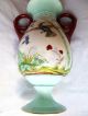 Large Antique Hand Painted Porcelain Urn Aesthetic Movement Hummingbird Vase Vases photo 3