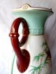 Large Antique Hand Painted Porcelain Urn Aesthetic Movement Hummingbird Vase Vases photo 5