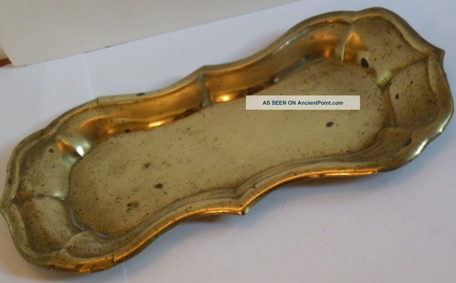 Bdr Antique Georgian 19th C Brass Snuffer Tray Pin Tray Metalware photo