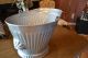 Antique 17 Coal Bucket,  Scuttle Galvanized Metal,  Decorative Pour Handle,  821 Metalware photo 2