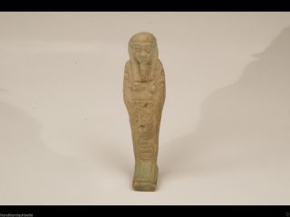 Ancient Egyptian Faience Shabti,  Pe - Sa - Ahet,  Xxxth Dynasty,  Ex.  Flinders Petrie photo