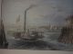 Brooklyn New York Ferry Antique C1838 Colored Print Other photo 7