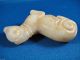 C1800 Chinese Hand Carved Soap Stone Recumbent Guardian Foo Dog Figure Statue Dogs photo 6