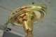 Art Deco Ruby Starburst Spiral Tube Brass Gas Hanging Ceiling Fixture Lamp Vtg Chandeliers, Fixtures, Sconces photo 6