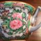 Antique Chinese Rose Medallion Canton Famille Rose Cream Soup Bowl Handled Cup Bowls photo 8