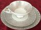 Vintage Alka Kunst Bavaria White & Gold Tea Cup,  Saucer & Dessert Plate 1415 Cups & Saucers photo 1