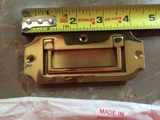 Large Flush Cabinet Handle Solid Brass Set Of 2 Made In England photo
