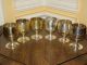 Vintage E.  P.  N.  S.  Silverplate Set Of 6 Cups &1 Tray/plate Marked Made In India Cups & Goblets photo 10