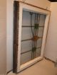 Antique Vintage Old Art Deco Lead Leaded Stained Glass Window Frame 1900-1940 photo 4