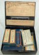 1925 Wood ' S Emergency Case With Partial Orginal Contents Medical First Aid Other photo 1