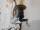 C 1920 French Bronze Pink Opaline Drops Beads Prisms Stars Crystal Sconces Chandeliers, Fixtures, Sconces photo 7