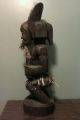 African Tribal Ancestor Statues,  Wood,  Dark Brown Patina,  Large 44 