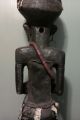 African Tribal Ancestor Statues,  Wood,  Dark Brown Patina,  Large 44 