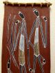 Thompson Ngainmira Aboriginal Art Bark Painting Hunting Mimis Oenpelli 27x10 Pacific Islands & Oceania photo 1