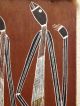 Thompson Ngainmira Aboriginal Art Bark Painting Hunting Mimis Oenpelli 27x10 Pacific Islands & Oceania photo 4