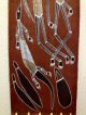 Thompson Ngainmira Aboriginal Art Bark Painting Hunting Mimis Oenpelli 27x10 Pacific Islands & Oceania photo 5